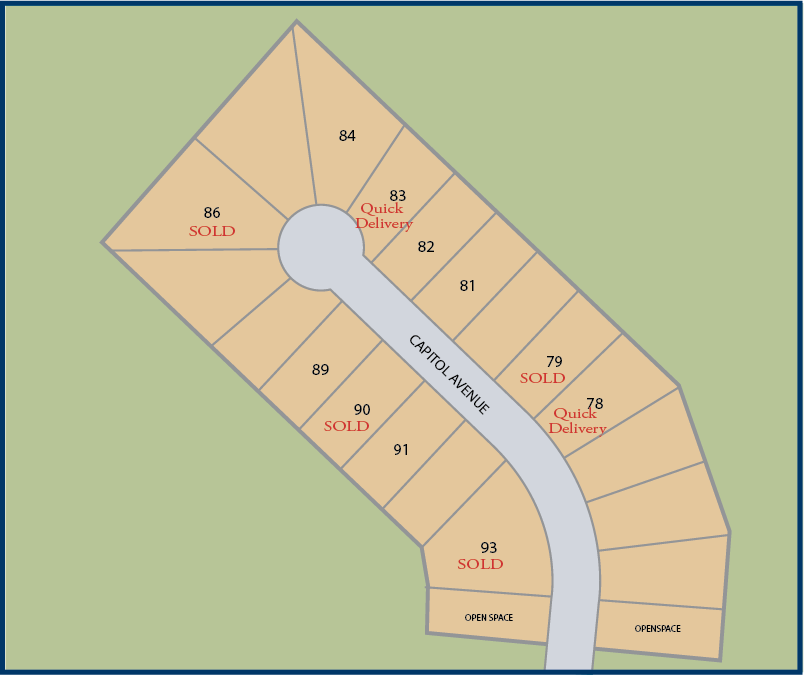 Communtiy map of Enclave at Roberts Park