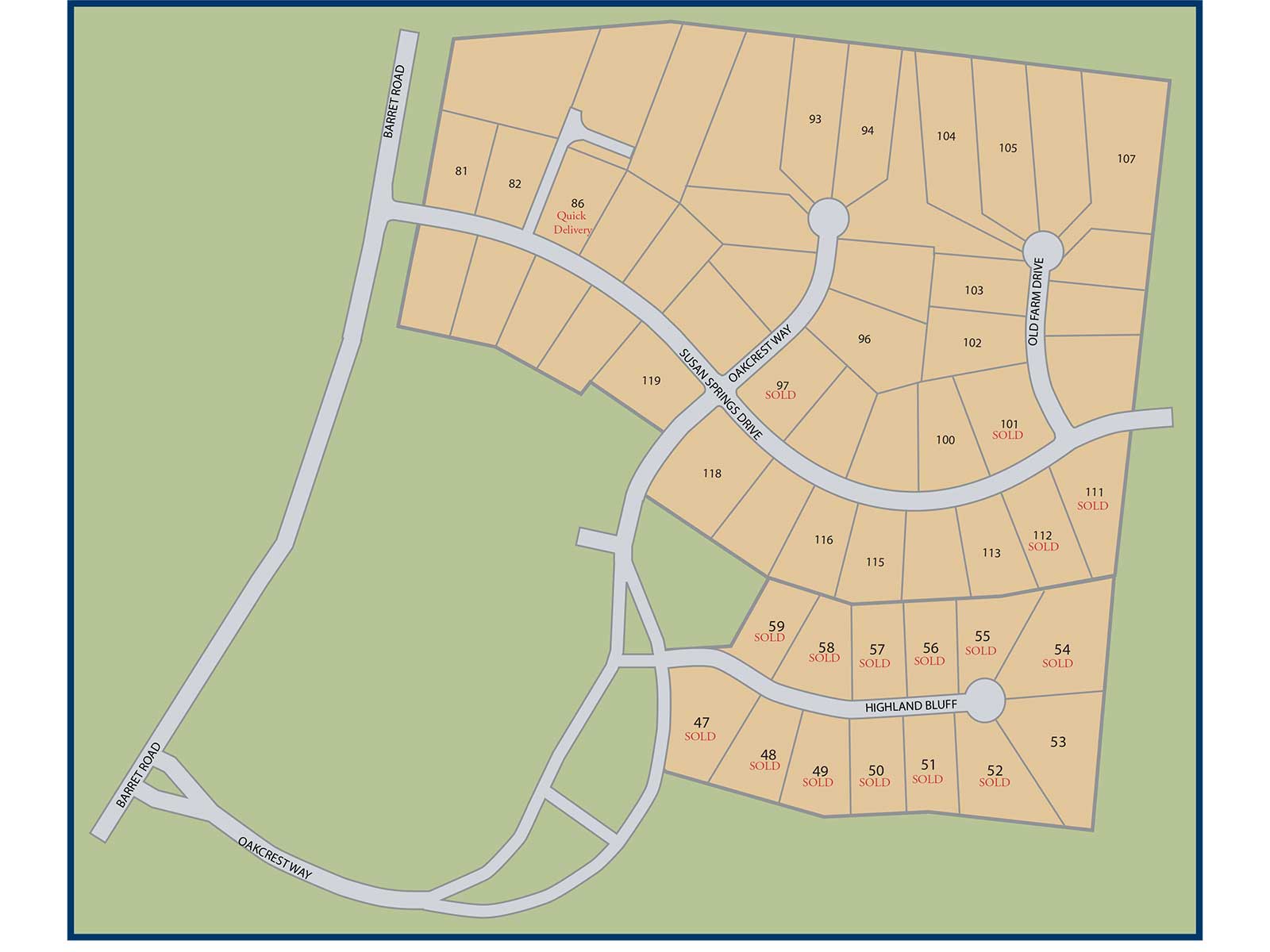Communtiy map of Oaks of West Chester