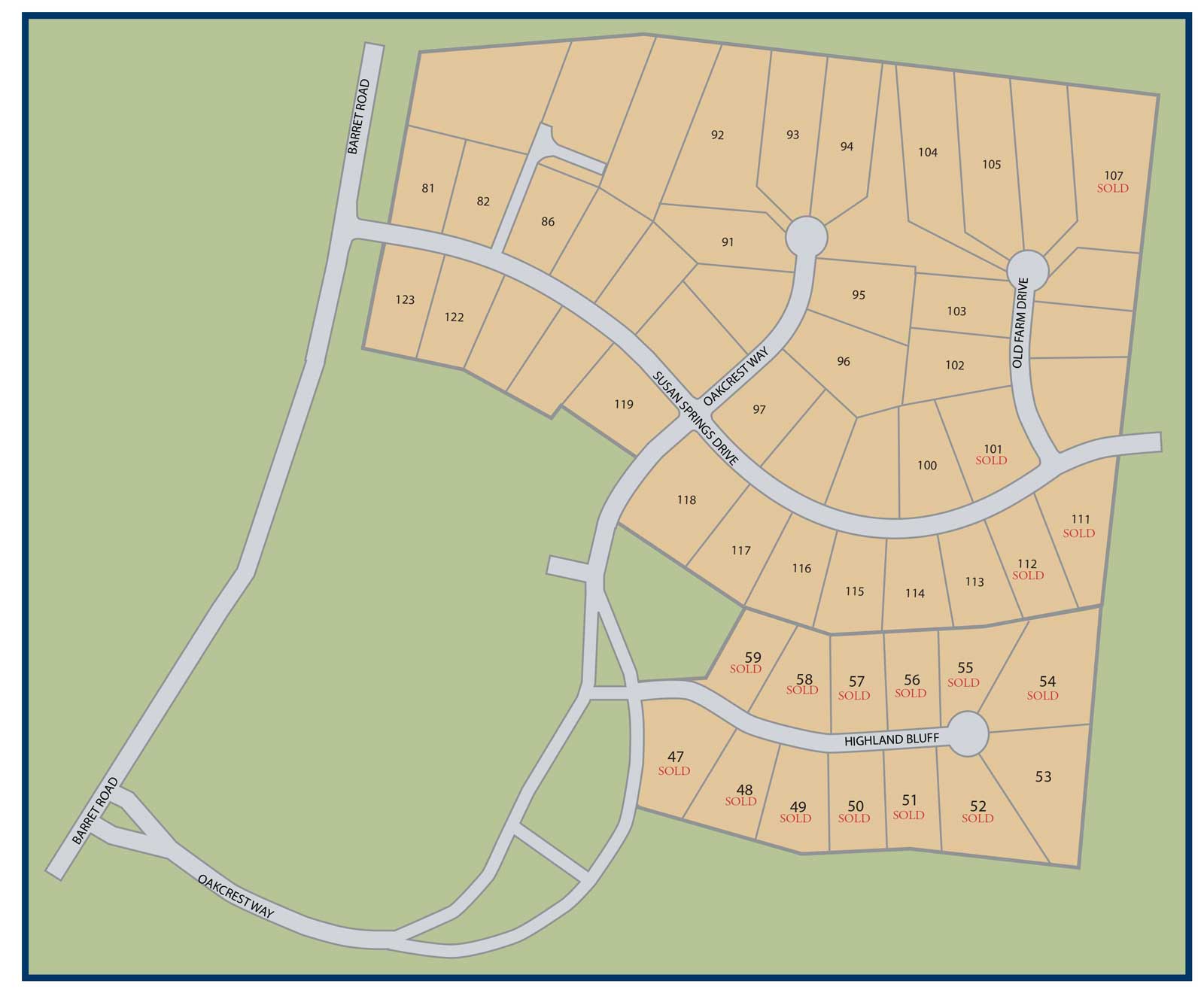 Communtiy map of Oaks of West Chester