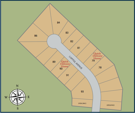 Communtiy map of Enclave at Roberts Park