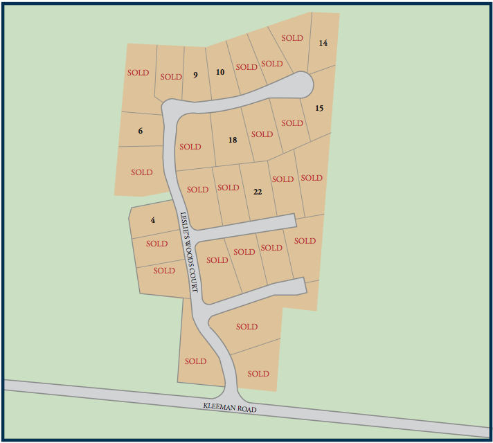 Communtiy map of Kleeman Woods