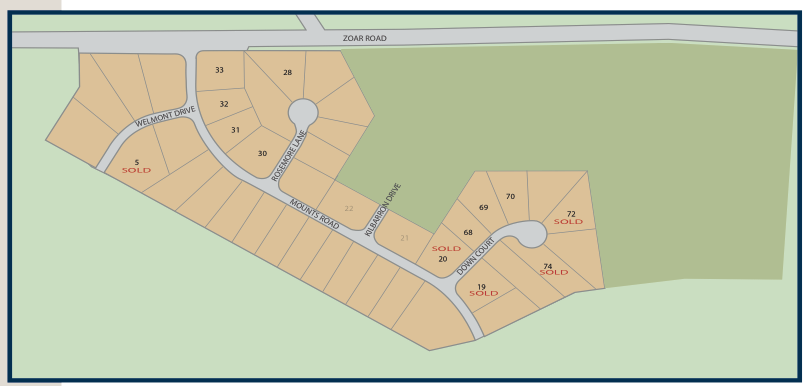 Communtiy map of Wellington Estates