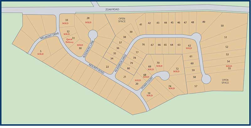 Communtiy map of Wellington Estates